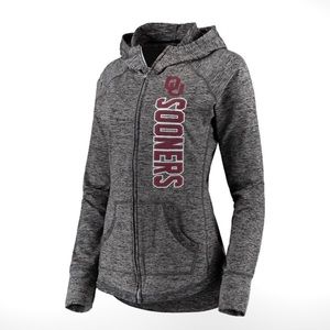 Oklahoma Sooners Football OU Hoodie Jacket Zip